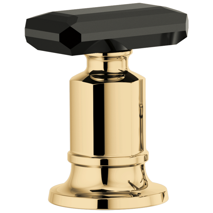 Roman Tub Faucet Black Crystal Knob Handle Kit