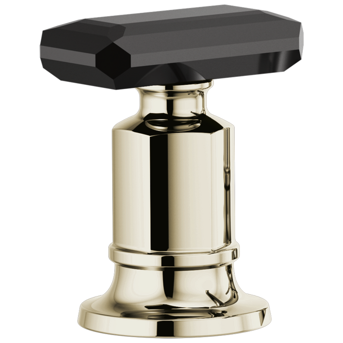 Roman Tub Faucet Black Crystal Knob Handle Kit