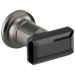 Two-Handle Wall Mount Tub Filler Black Crystal Knob Handle Kit