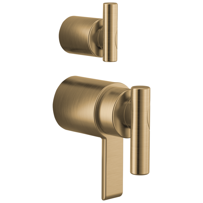 Brizo Roccesco HL75110 TempAssure Thermostatic Valve With Integrated Diverter Lever Handle Kit