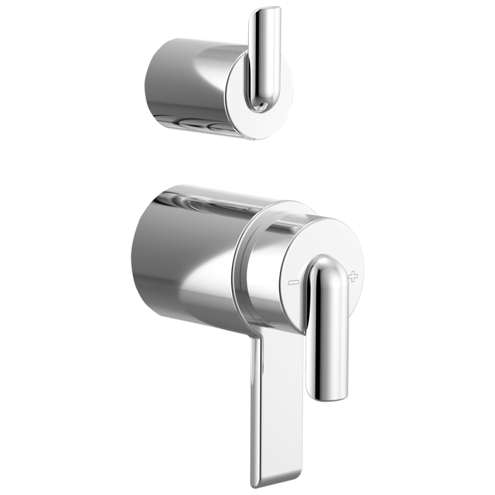 Brizo Roccesco HL75111 TempAssure Thermostatic Valve With Integrated Diverter Bent Lever Handle Kit