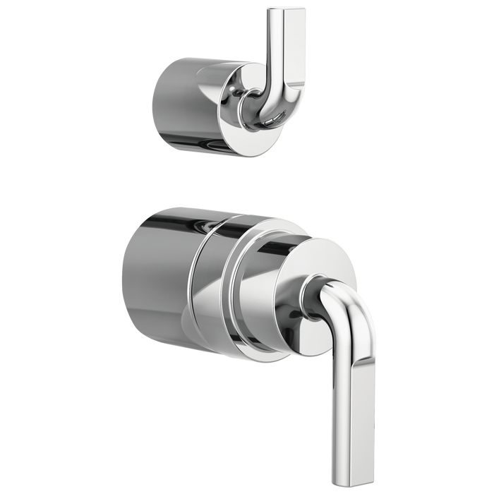 Pressure Balance Valve with Integrated Diverter Trim Notch Lever Handle Kit