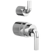 Pressure Balance Valve with Integrated Diverter Trim Notch Lever Handle Kit
