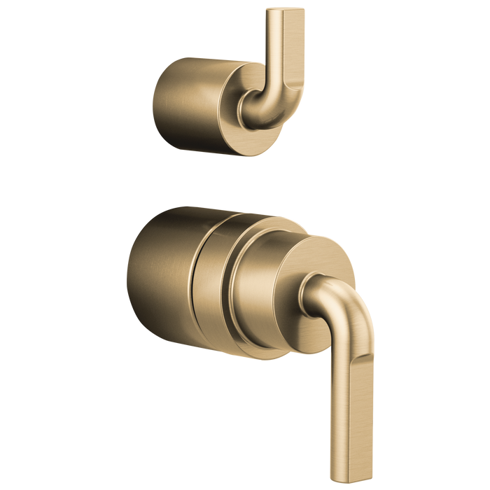 Pressure Balance Valve with Integrated Diverter Trim Notch Lever Handle Kit