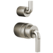 Pressure Balance Valve with Integrated Diverter Trim Notch Lever Handle Kit