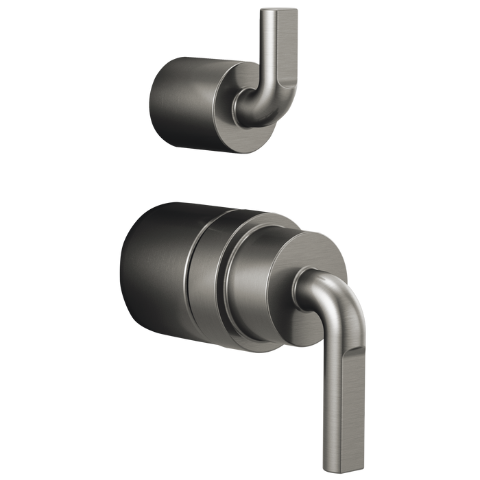 Pressure Balance Valve with Integrated Diverter Trim Notch Lever Handle Kit