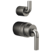 Pressure Balance Valve with Integrated Diverter Trim Notch Lever Handle Kit