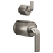 Pressure Balance Valve with Integrated Diverter Trim Twist Lever Handle Kit