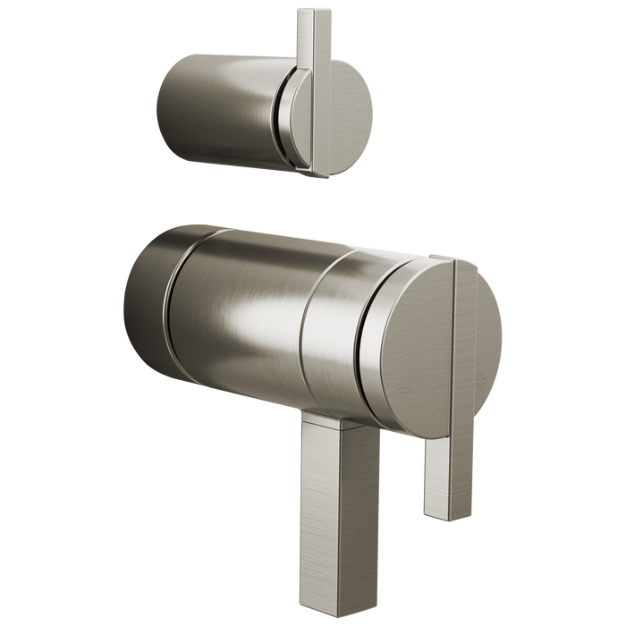 Brizo Frank Lloyd Wright HW7522 TempAssure Thermostatic Valve with Integrated Diverter Trim Lunar Handle Kit