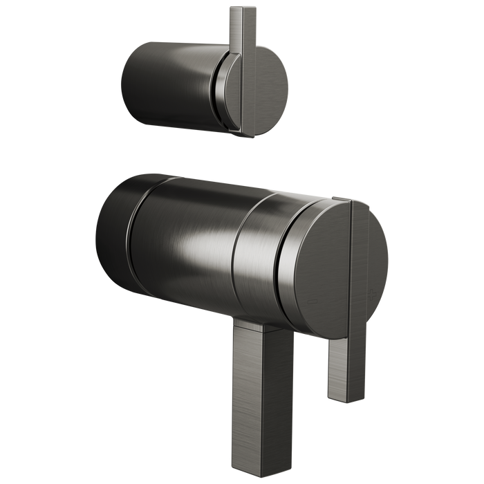 Brizo Frank Lloyd Wright HW7522 TempAssure Thermostatic Valve with Integrated Diverter Trim Lunar Handle Kit