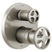 Brizo Litze HW75P32 Pressure Balance Valve with Integrated Diverter Trim Wheel Handle Kit, Luxe Nickel