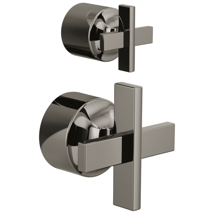 Pressure Balance Valve with Integrated Diverter Trim Cross Handle Kit