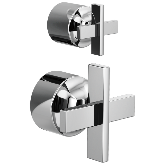 Pressure Balance Valve with Integrated Diverter Trim Cross Handle Kit