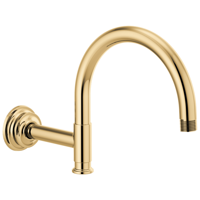 Brizo Invari RP100326GL 12 1/8" Arc Shower Arm And Flange