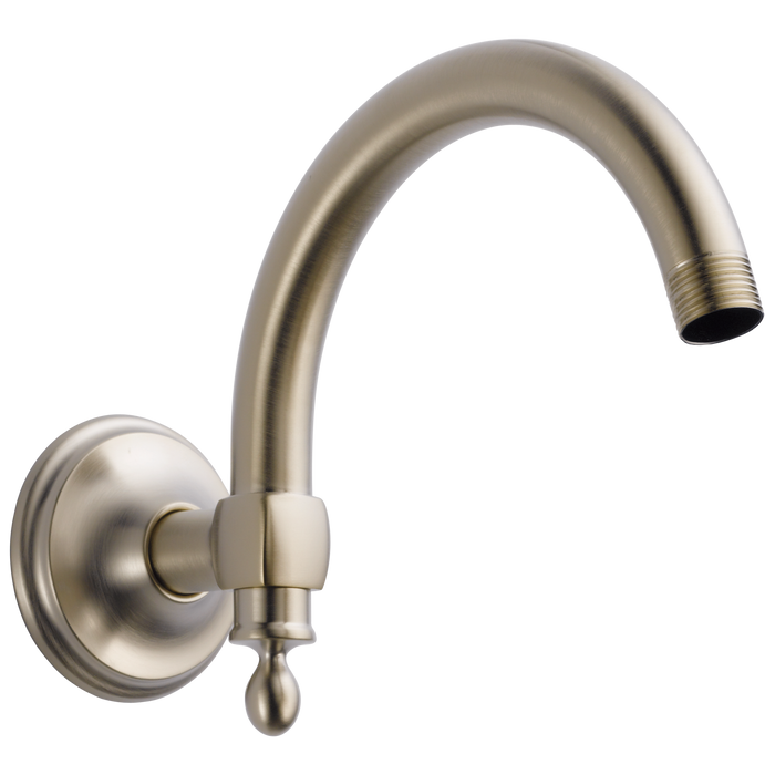 Brizo Essential Shower RP70909BN 10" Classic Wall Mount Shower Arm And Flange