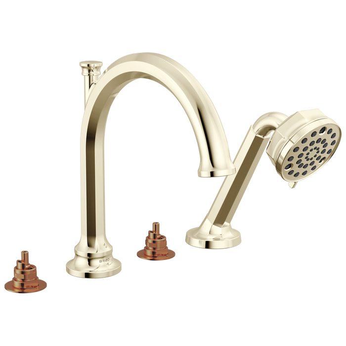 Brizo Beauclere T67465 Roman Tub Faucet With Handshower - Less Handles