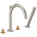 Roman Tub Faucet with Handshower - Less Handles