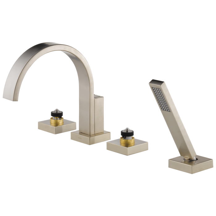 Roman Tub Faucet with Hand Shower - Less Handles