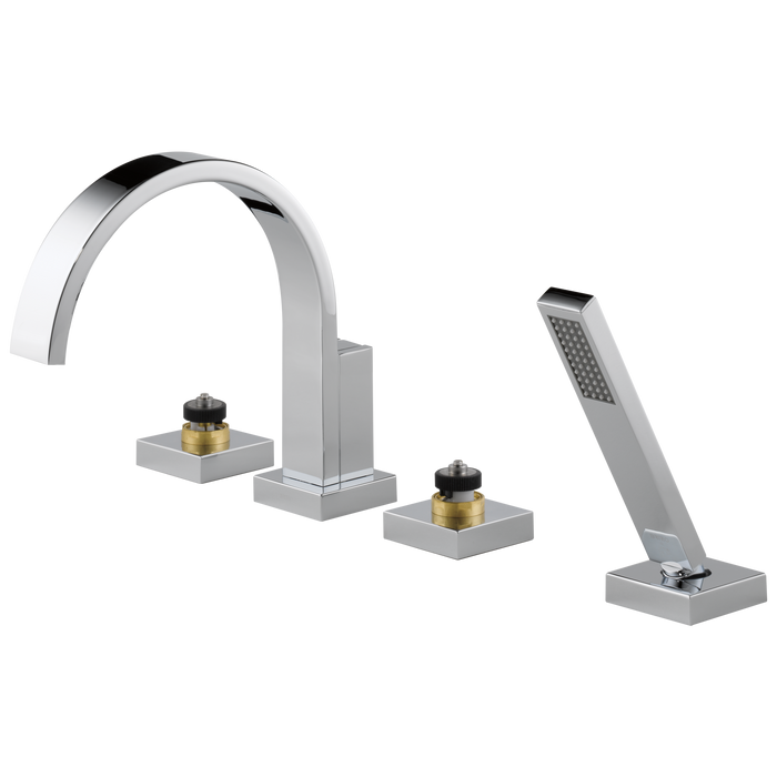 Roman Tub Faucet with Hand Shower - Less Handles
