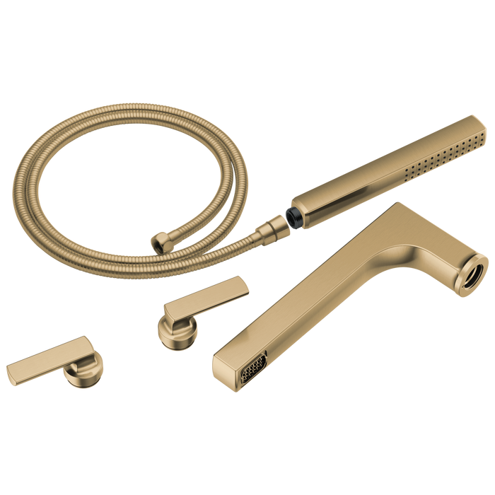 Two-Handle Tub Filler Trim Kit With Lever Handles