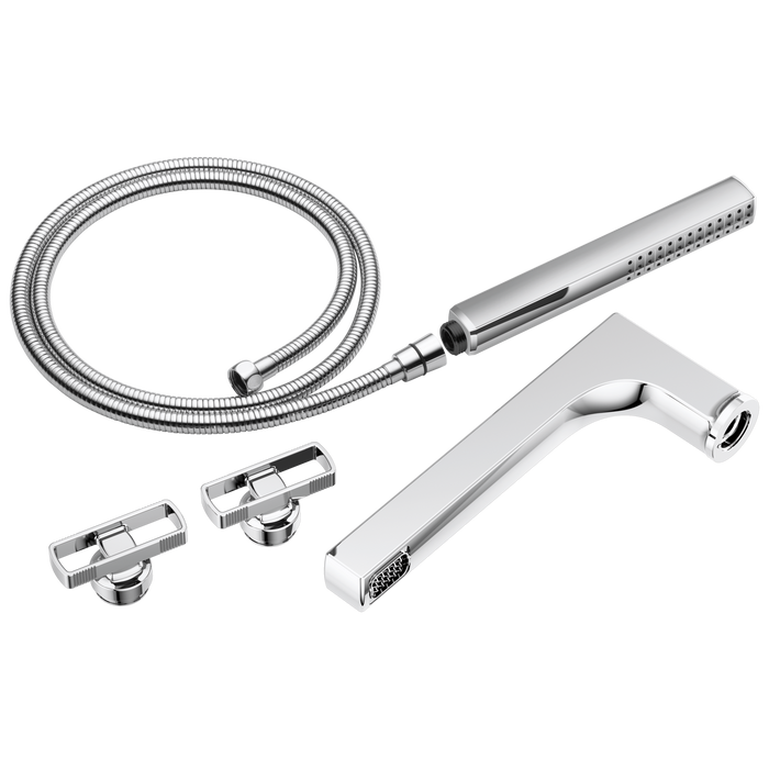 Two-Handle Tub Filler Trim Kit With Knob Handles