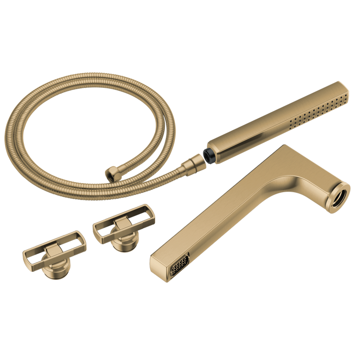 Two-Handle Tub Filler Trim Kit With Knob Handles
