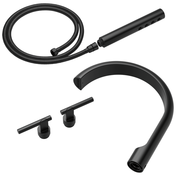 Brizo Roccesco T703110 Two-Handle Tub Filler Trim Kit with Lever Handles