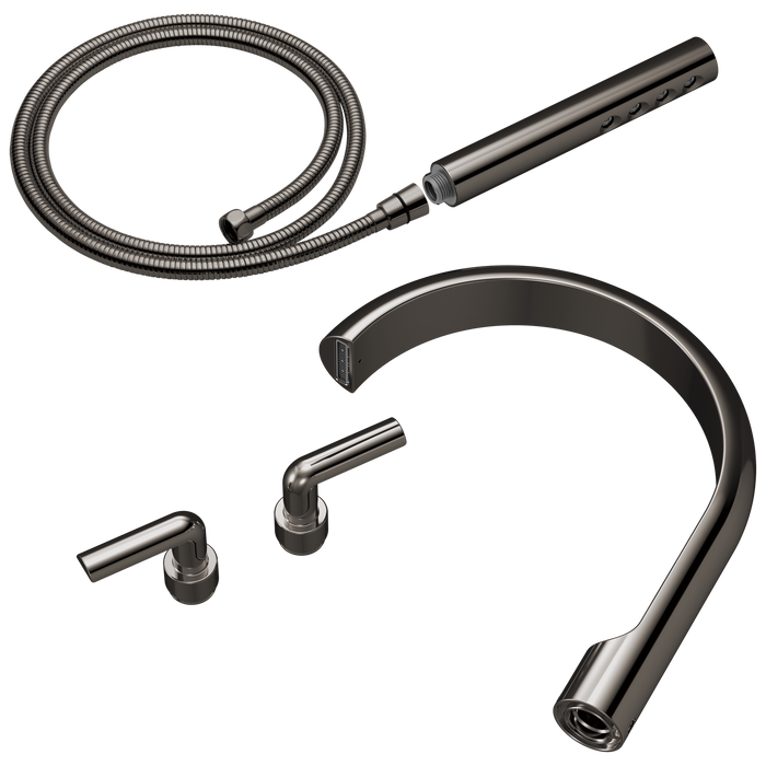 Brizo Roccesco T703111 Two-Handle Tub Filler Trim Kit with Bent Lever Handles
