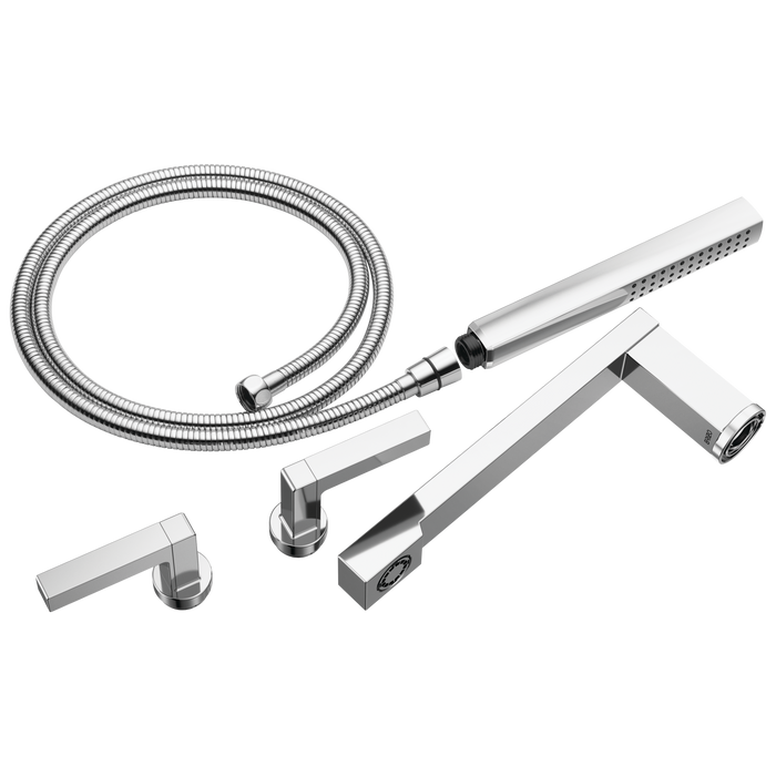 Two-Handle Tub Filler Trim Kit with Lever Handles