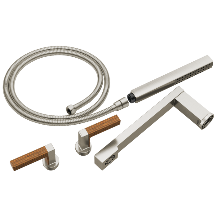 Two-Handle Tub Filler Trim Kit with Lever Handles