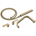 Two-Handle Tub Filler Trim Kit with Twist Lever Handles