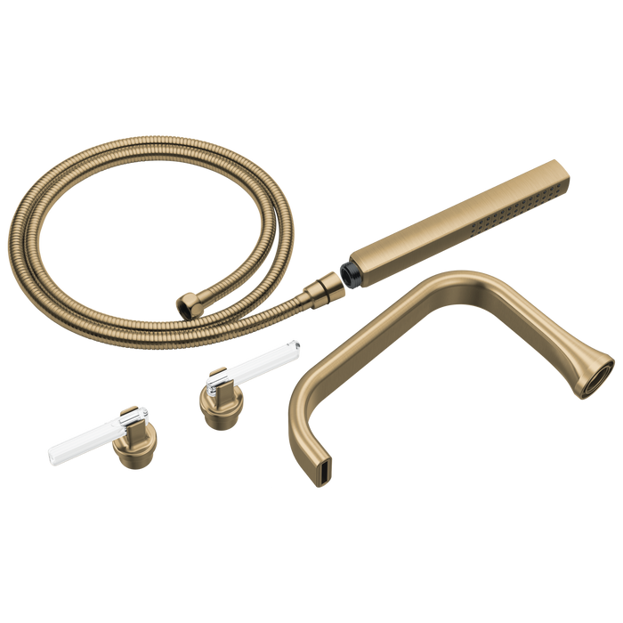 Two-Handle Tub Filler Trim Kit with Lever Handles