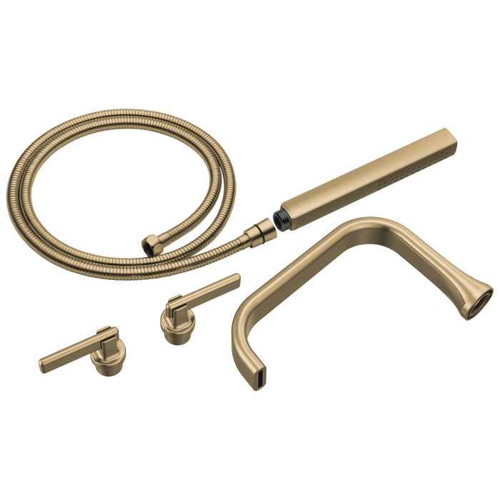 Two-Handle Tub Filler Trim Kit with Lever Handles