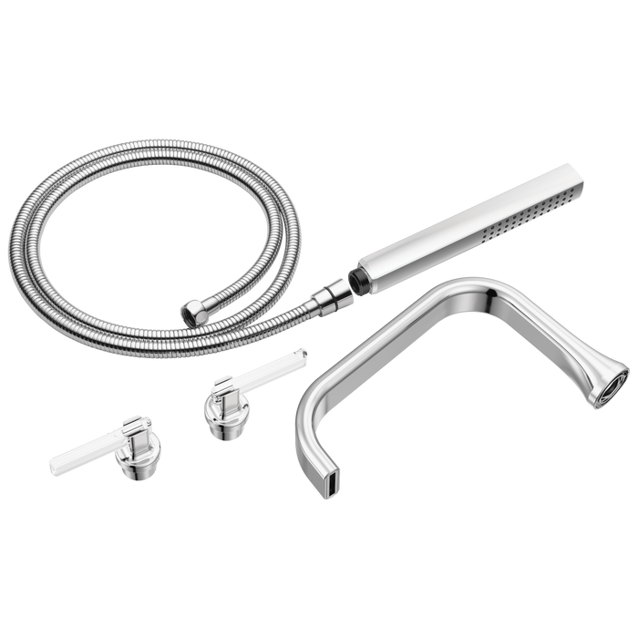 Two-Handle Tub Filler Trim Kit with Lever Handles