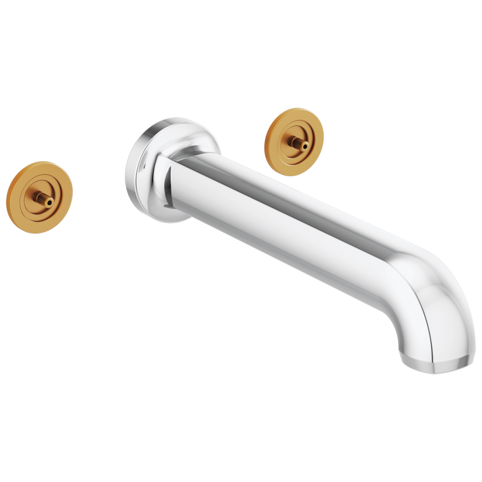 Two Handle Wall Mount Tub Filler