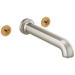 Two Handle Wall Mount Tub Filler