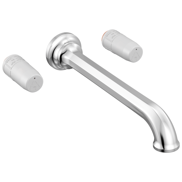Brizo Beauclere T70465 Two Handle Wall Mount Tub Filler - Less Handles
