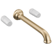 Brizo Beauclere T70465 Two Handle Wall Mount Tub Filler - Less Handles