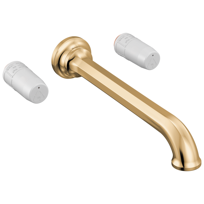 Brizo Beauclere T70465 Two Handle Wall Mount Tub Filler - Less Handles