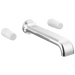 Two-Handle Wall Mount Tub Filler - Less Handles