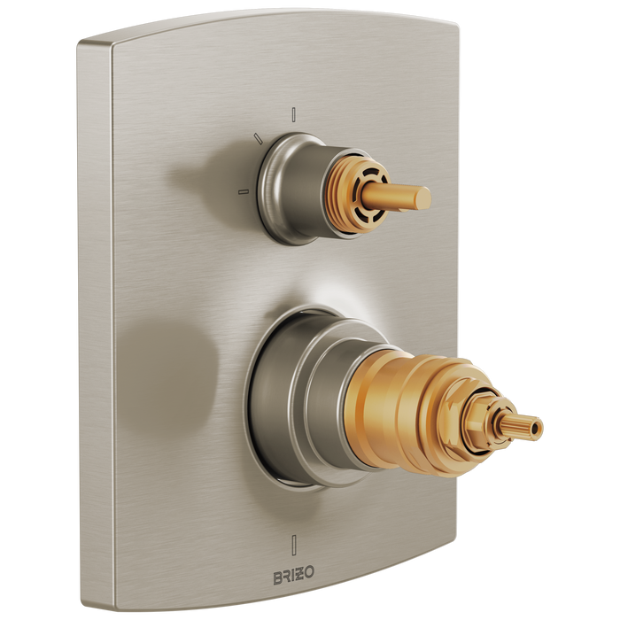 TempAssure Thermostatic Valve with Integrated 3-Function Diverter Trim - Less Handles