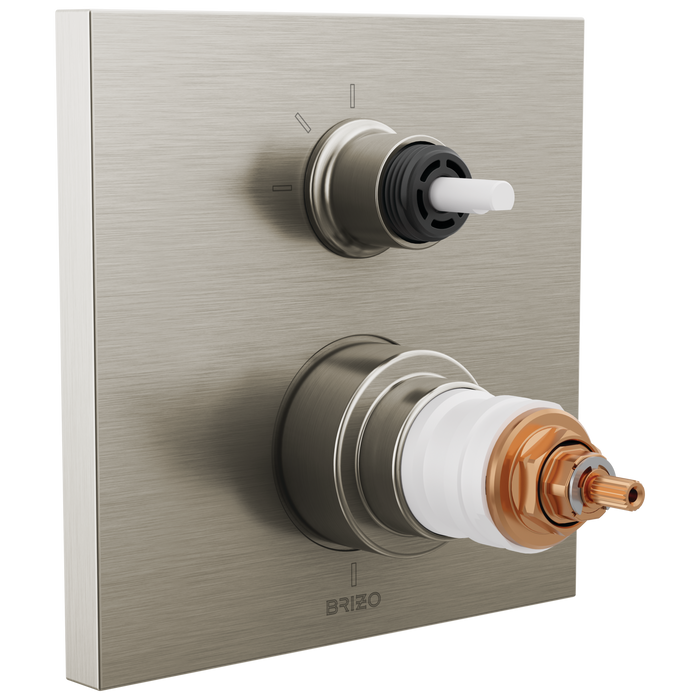 TempAssure Thermostatic Valve with 3-Function Integrated Diverter Trim - Less Handles
