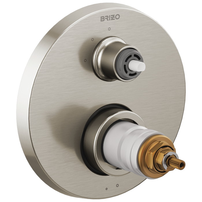 TempAssure Thermostatic Valve with 3-Function Diverter Trim - Less Handles
