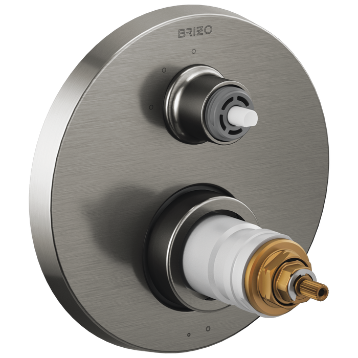 TempAssure Thermostatic Valve with 3-Function Diverter Trim - Less Handles