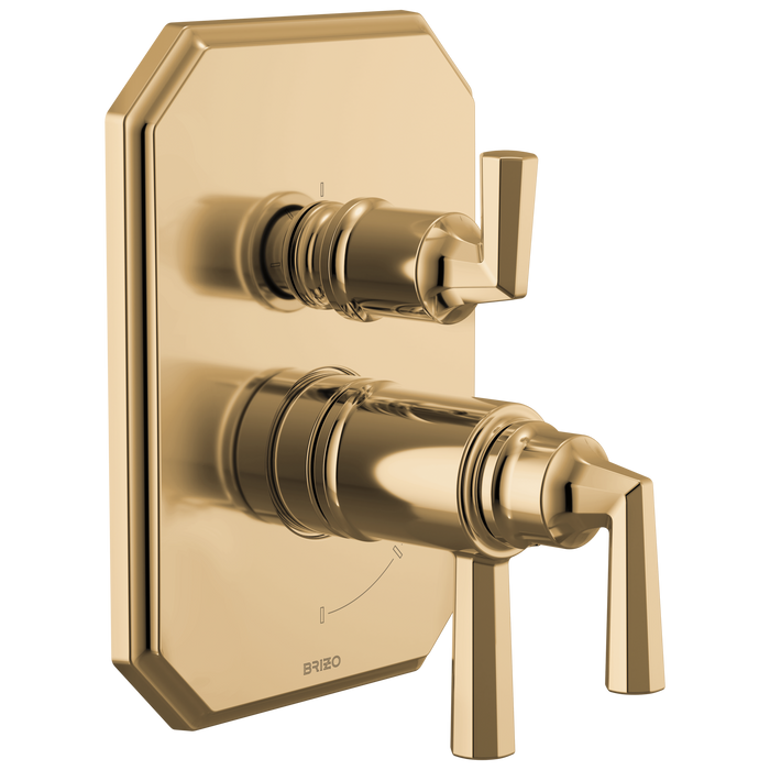 Brizo Beauclere T75565 TempAssure Thermostatic Valve with Integrated 3-Function Diverter Trim
