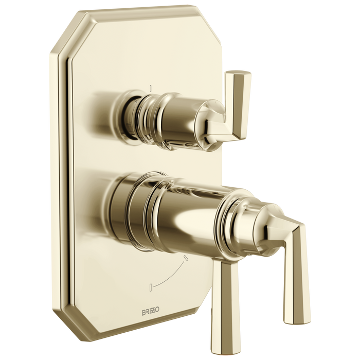 Brizo Beauclere T75565 TempAssure Thermostatic Valve with Integrated 3-Function Diverter Trim