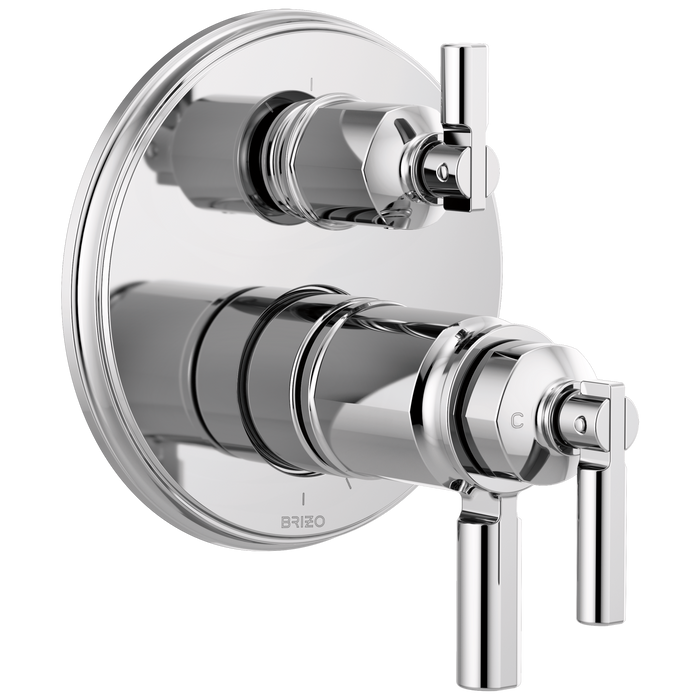 Tempassure Thermostatic Valve With Integrated 3-Function Diverter Trim
