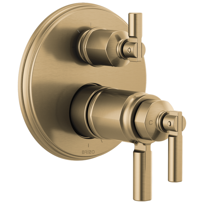 Tempassure Thermostatic Valve With Integrated 3-Function Diverter Trim