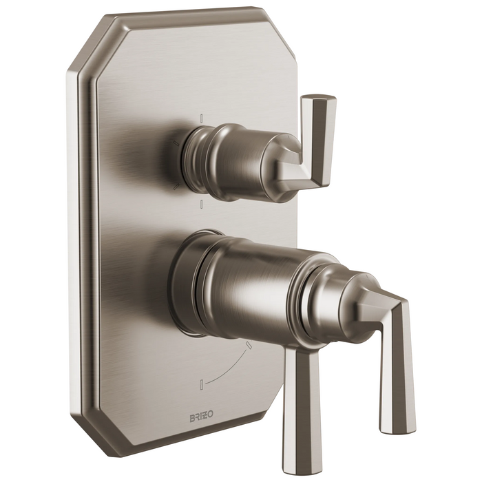 Brizo Beauclere T75665 TempAssure Thermostatic Valve with Integrated 6-Function Diverter Trim