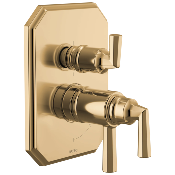 Brizo Beauclere T75665 TempAssure Thermostatic Valve with Integrated 6-Function Diverter Trim
